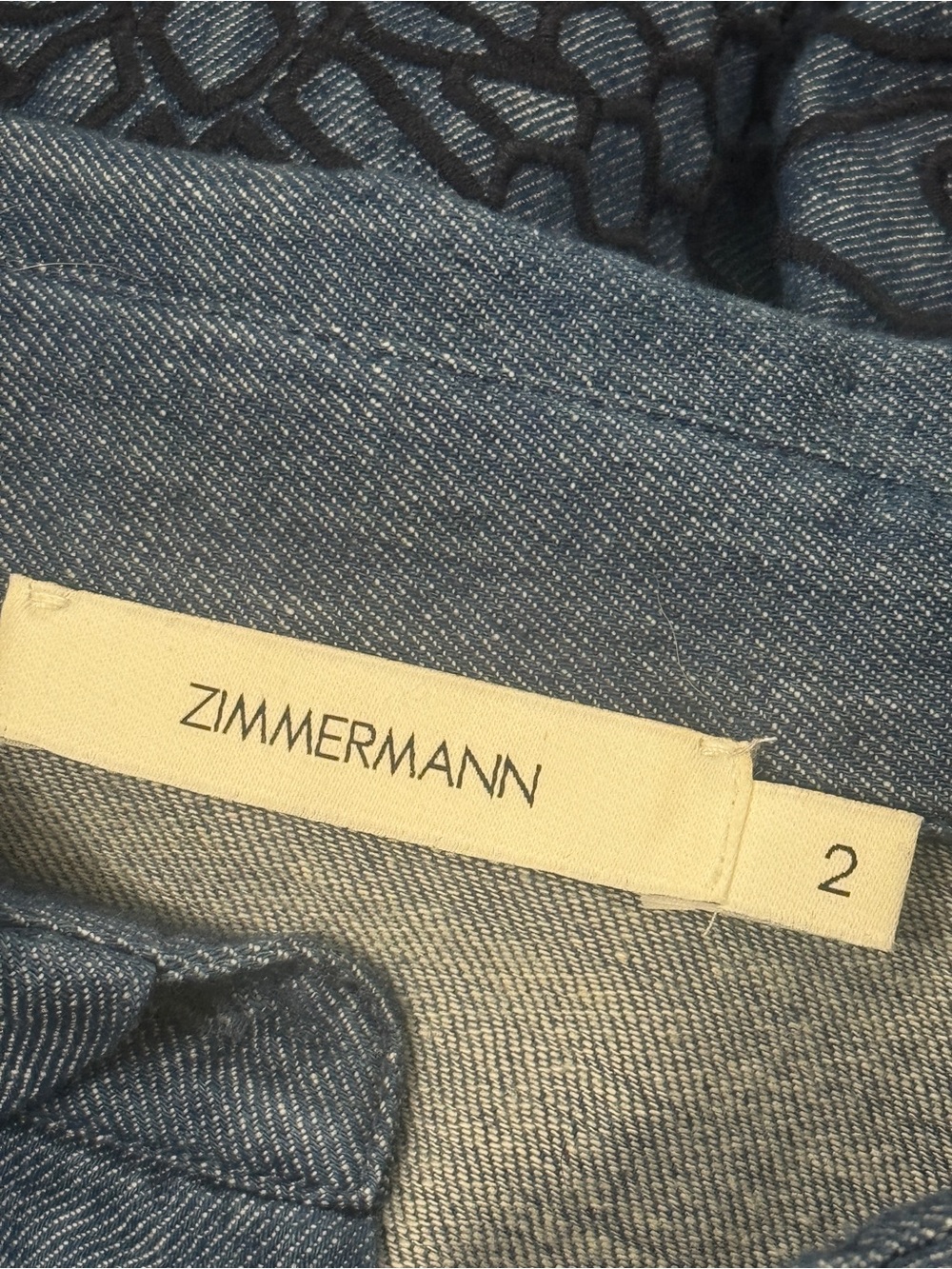 Zimmermann Coco Embroidered Denim Shirt - Picture 10 of 13